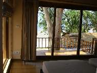 Uitzicht vanuit een van de zgn. Tree House Villas